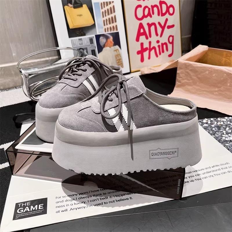 Frosted lace-up bag head half slippers, small thick-soled muffin to increase the height, lazy Boken shoes, women s shoes, shoes 39 жовтий
Frosted lace-up bag head half slippers, small thick-soled muffin to increase the height, lazy Boken shoes, women s shoes, shoes 39 жовтий