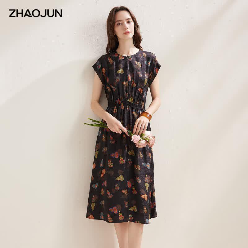 Zhaojun 2026 Silk Blend Short-Sleeved Midi Dress L
Zhaojun 2026 Silk Blend Short-Sleeved Midi Dress L