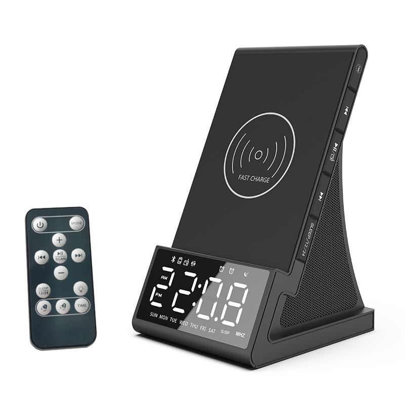 X7 Multifunctional Bluetooth Speaker: Phone Holder, Wireless Charger, Alarm Clock, and Stereo Radio. US Standard
X7 Multifunctional Bluetooth Speaker: Phone Holder, Wireless Charger, Alarm Clock, and Stereo Radio. US Standard