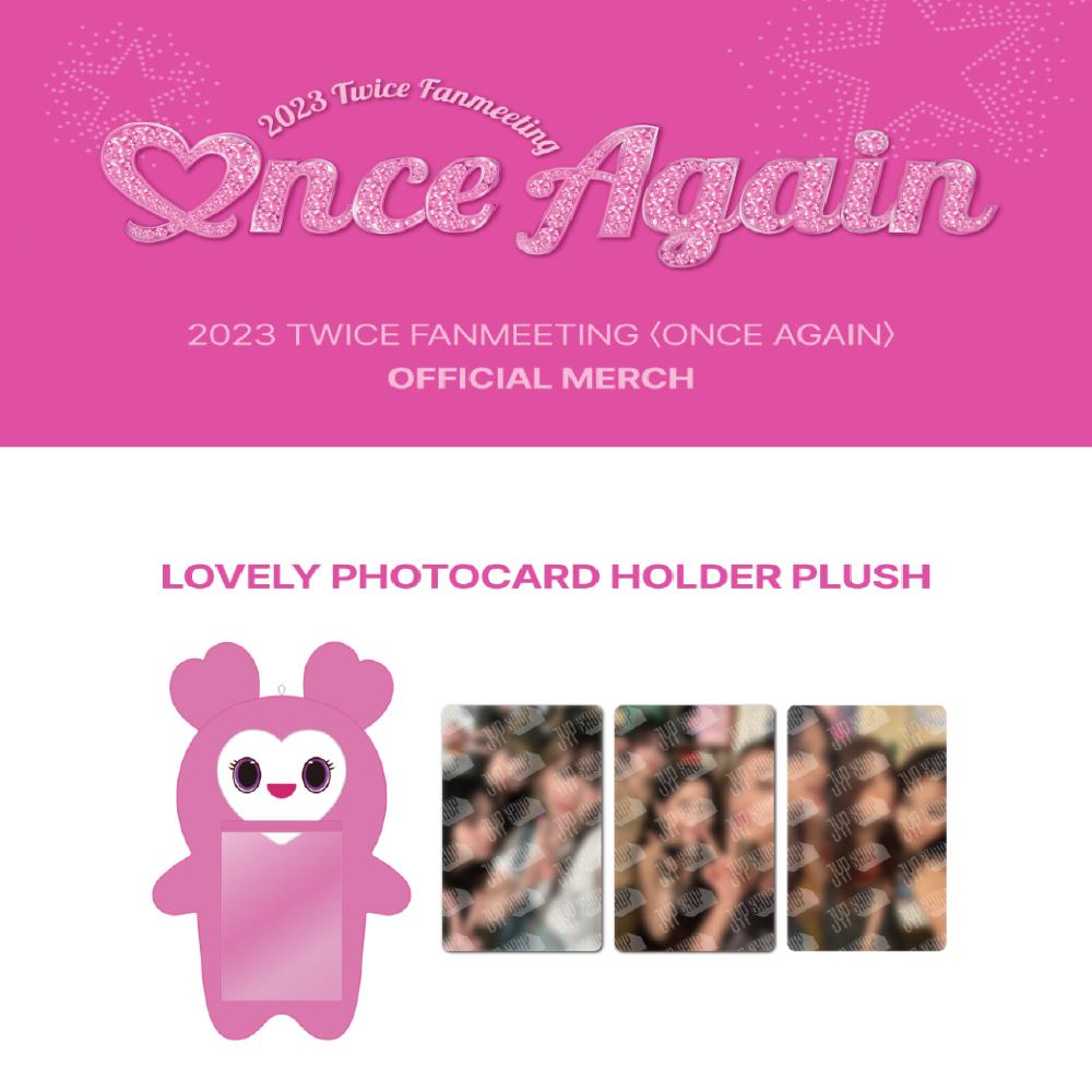 Оформите предзаказ TWICE 2023 Fanmeeting Once Again. Милый плюшевый держатель для фотокарточек
Оформите предзаказ TWICE 2023 Fanmeeting Once Again. Милый плюшевый держатель для фотокарточек