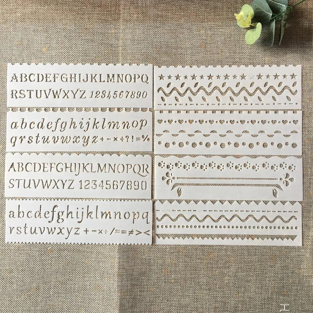 8Pcs/Set 18cm Alphabet Letters DIY Layering Stencils Painting Scrapbook Coloring Embossing Album Decorative Card Template
8Pcs/Set 18cm Alphabet Letters DIY Layering Stencils Painting Scrapbook Coloring Embossing Album Decorative Card Template