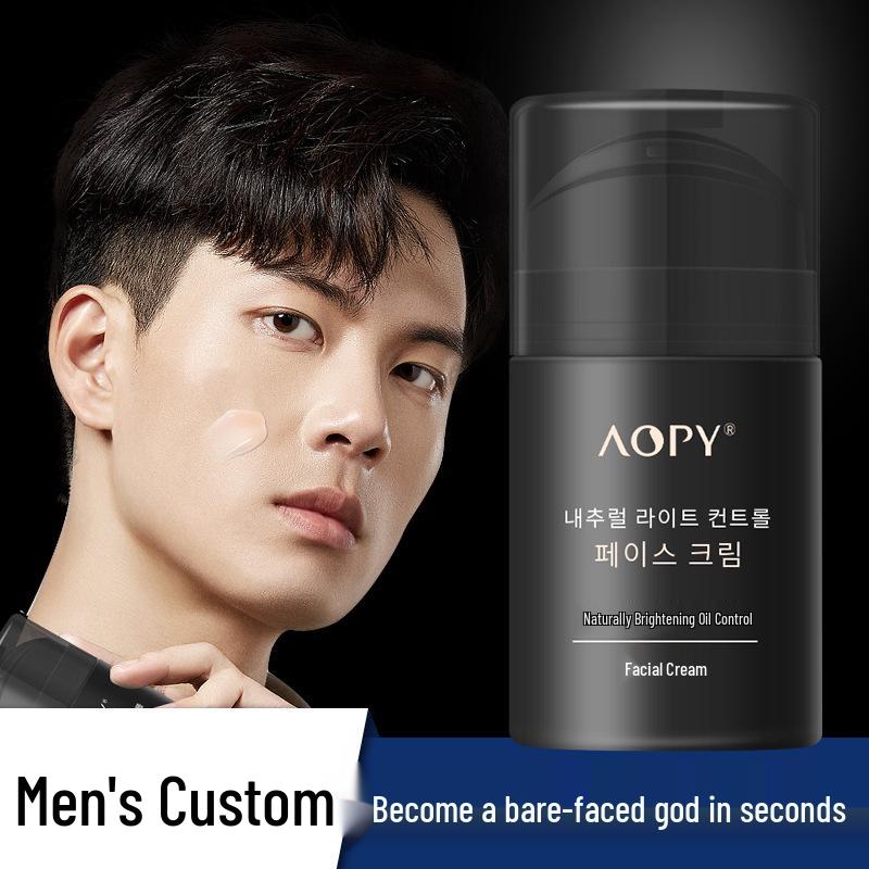 AOPY Men s Natural Brightening Oil Control CC/BB Cream - Easy-Apply Tone-Up and Concealer/Foundation. 50g
AOPY Men s Natural Brightening Oil Control CC/BB Cream - Easy-Apply Tone-Up and Concealer/Foundation. 50g