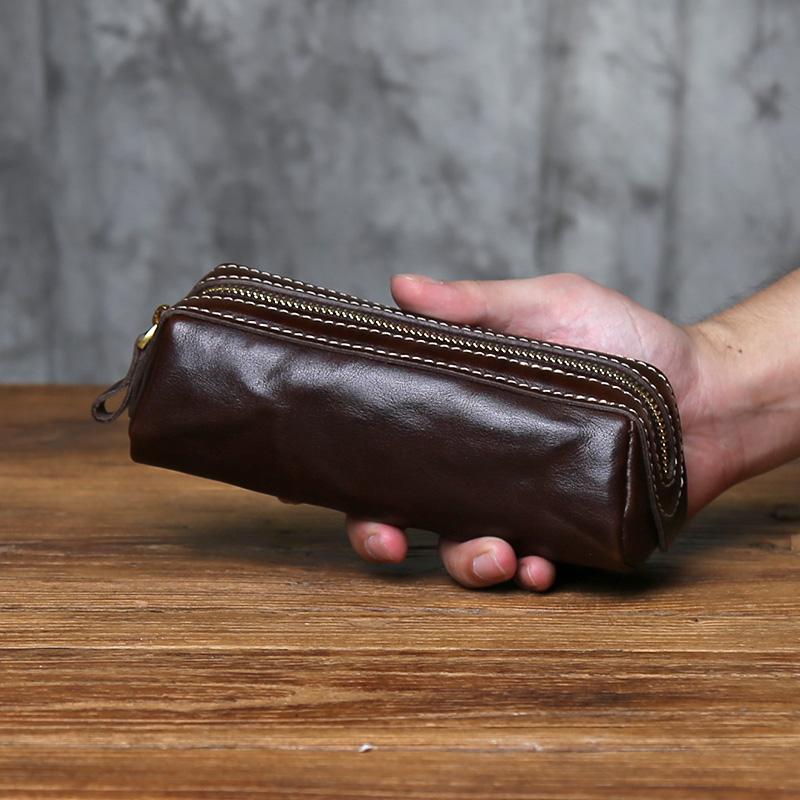 NZPJ New Vintage Genuine Leather Pencil Case Hand-Tooled Cowhide Wallet Unisex Glasses bag Retro Key Storage Bag кавовий
NZPJ New Vintage Genuine Leather Pencil Case Hand-Tooled Cowhide Wallet Unisex Glasses bag Retro Key Storage Bag кавовий