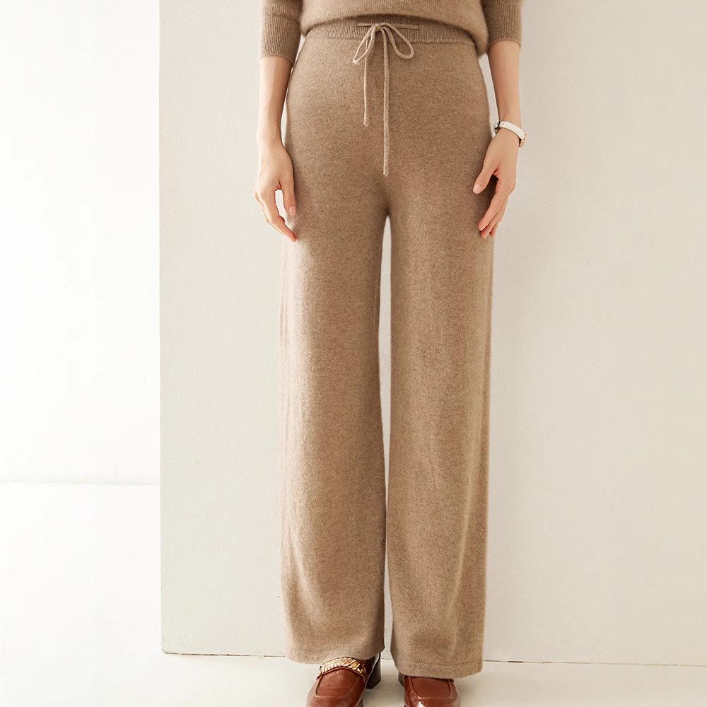 Women s High Waist Cashmere Wide-Leg Pants - Autumn/Winter Loose, Floor-Length, Straight-Leg Knitted Style L (suitable for height 160cm-165cm)
Women s High Waist Cashmere Wide-Leg Pants - Autumn/Winter Loose, Floor-Length, Straight-Leg Knitted Style L (suitable for height 160cm-165cm)