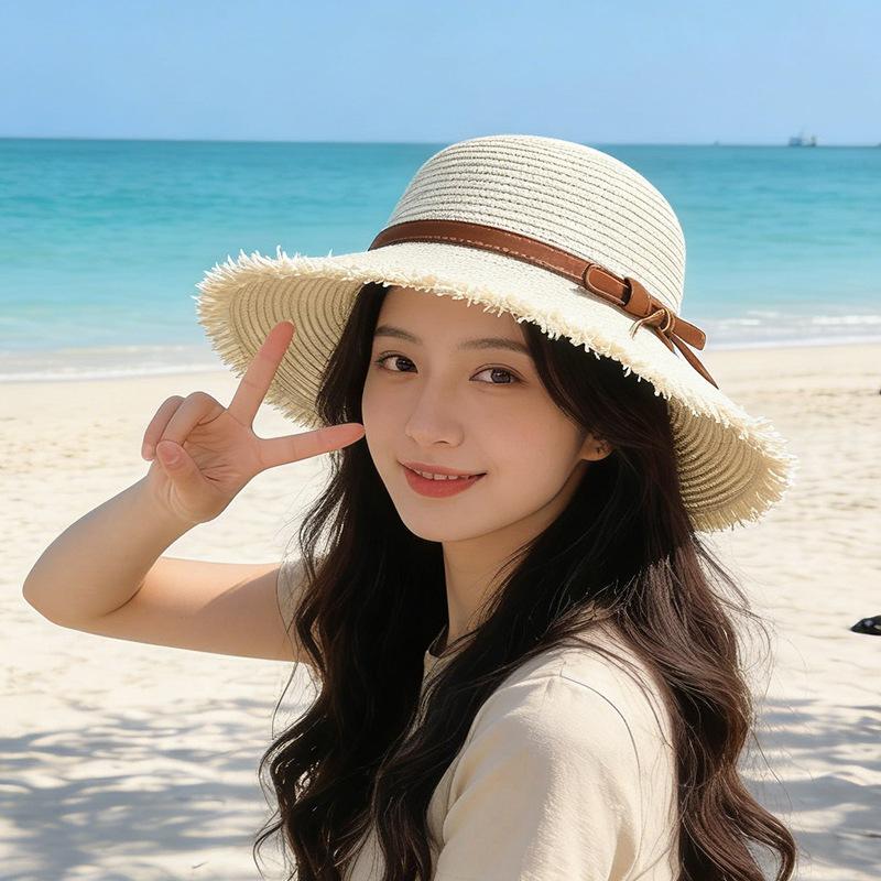 Straw hat Korean version women s sun hat, big brim top hat, sun protection sun hat M(56-58cm)
Straw hat Korean version women s sun hat, big brim top hat, sun protection sun hat M(56-58cm)