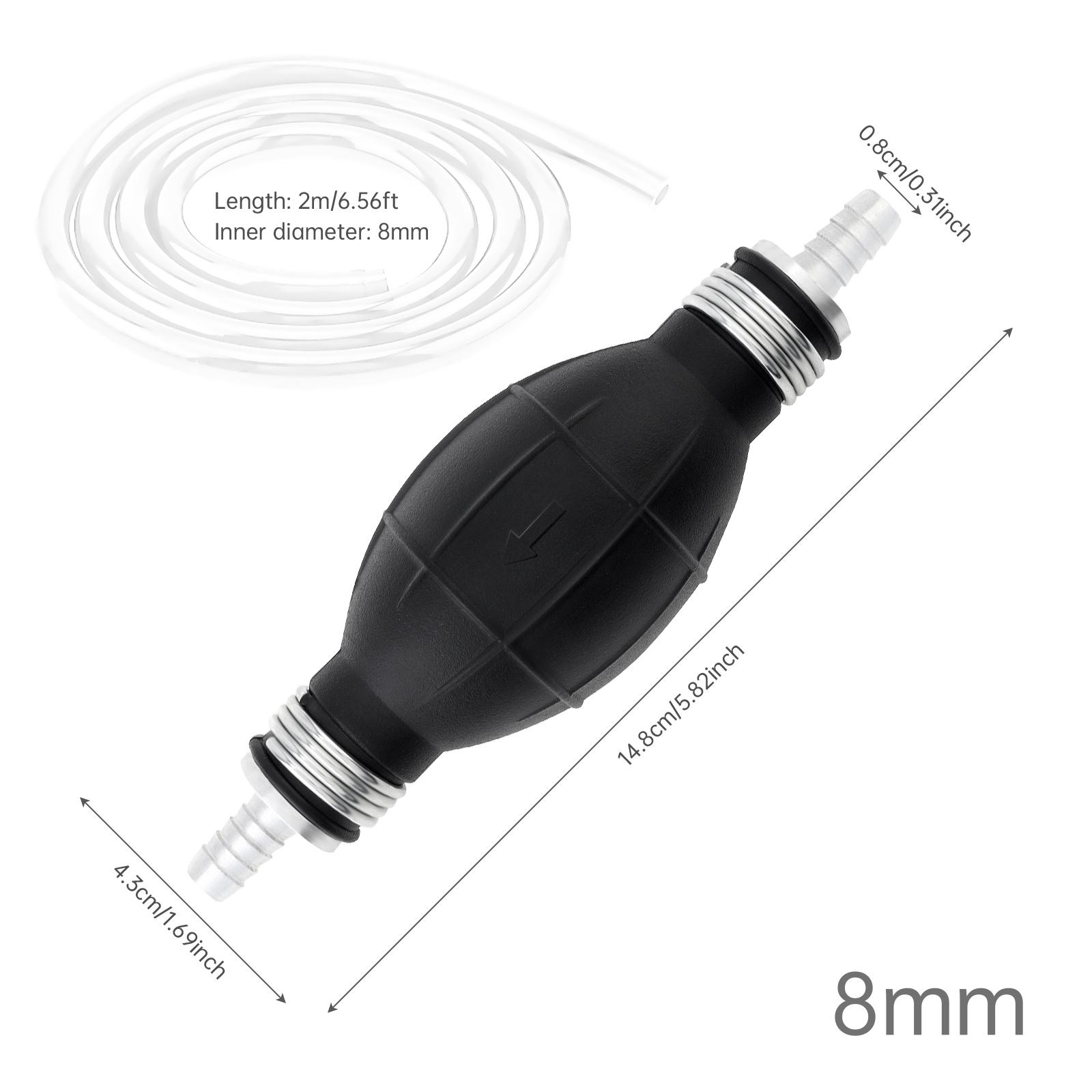 Резиновый ручной насос для подачи топлива с высоким расходом 6 мм / 8 мм / 10 мм / 12 мм, ручной насос для подкачки топлива со шлангом для автомобиля, морской лодки, мотоцикла 8mm
Резиновый ручной насос для подачи топлива с высоким расходом 6 мм / 8 мм / 10 мм / 12 мм, ручной насос для подкачки топлива со шлангом для автомобиля, морской лодки, мотоцикла 8mm