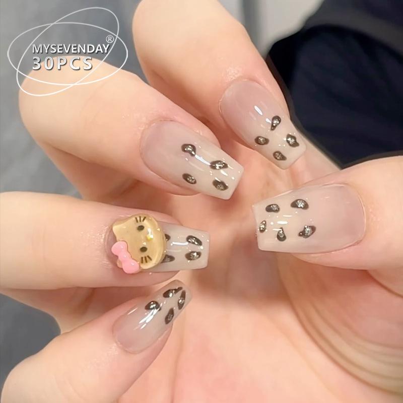 Съемные носимые типсы для ногтей с осенней кошачьей тематикой Handmade Nails M #10 pieces/bag
Съемные носимые типсы для ногтей с осенней кошачьей тематикой Handmade Nails M #10 pieces/bag