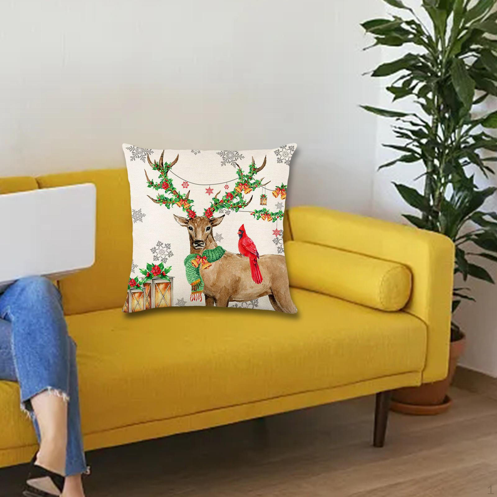 Рождественская наволочка Декоративные наволочки Креативный квадратный чехол для подушки для праздника Style D
Рождественская наволочка Декоративные наволочки Креативный квадратный чехол для подушки для праздника Style D