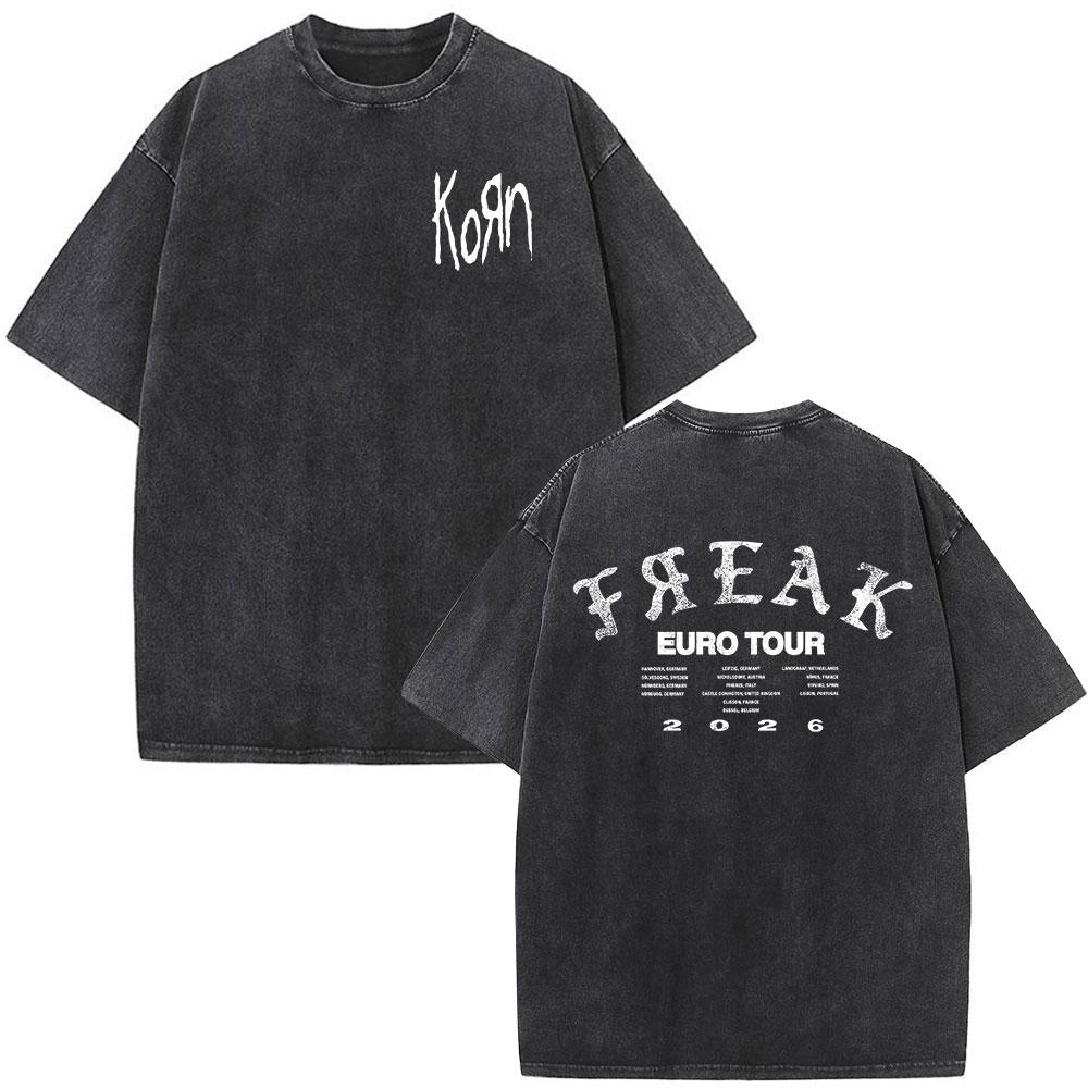 Korn Tour 2026 Merch Vintage Washed T Shirt Fans Gifts Metal Gothic Rock Band T Shirts Men Casual Oversized Short Sleeve T-shirt 5XL різнокольоровий
Korn Tour 2026 Merch Vintage Washed T Shirt Fans Gifts Metal Gothic Rock Band T Shirts Men Casual Oversized Short Sleeve T-shirt 5XL різнокольоровий