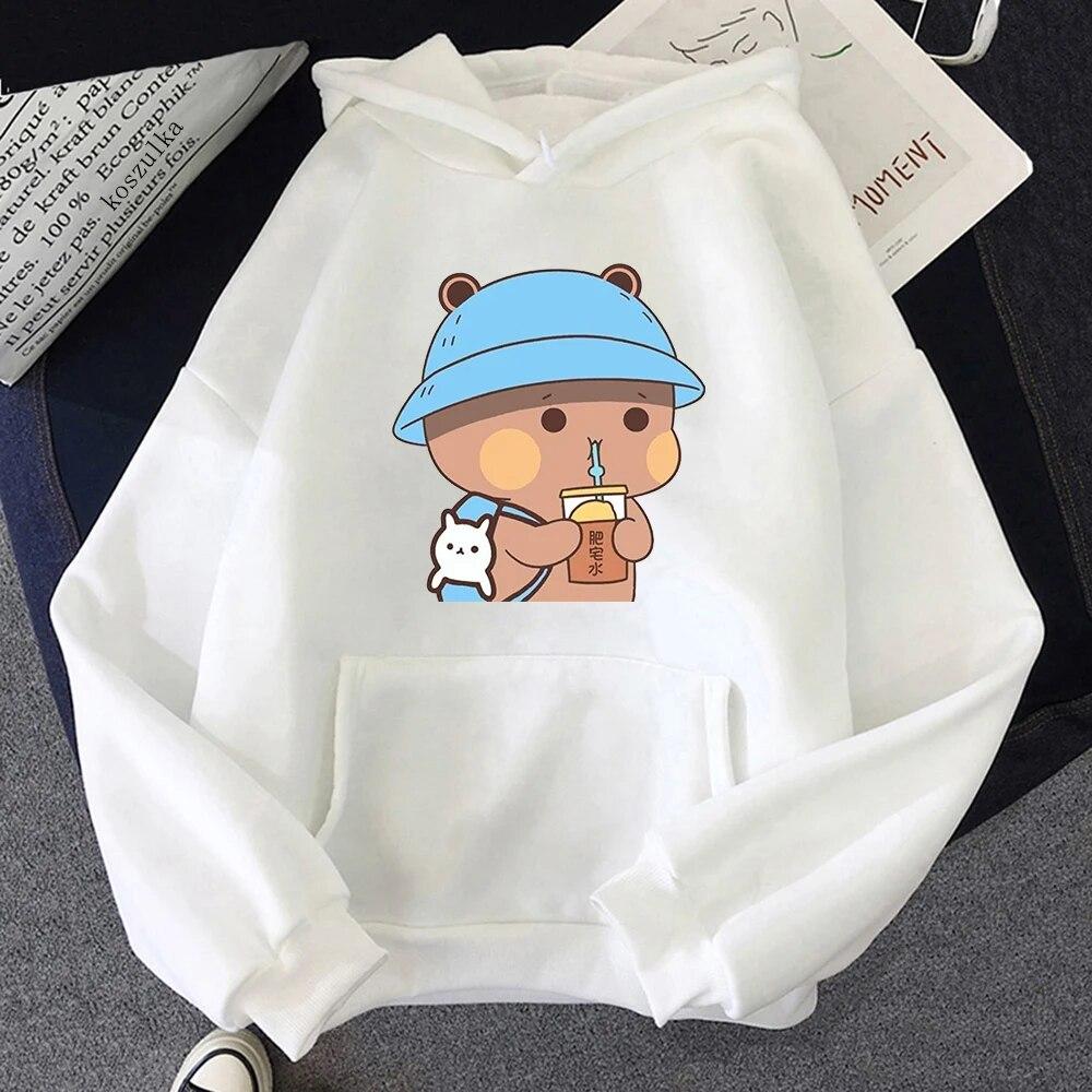 Толстовка Bubu and Dudu PANDA BEAR Love Tea Kawaii, женские толстовки в стиле Харадзюку, толстовка унисекс, винтажный мультфильм Sudaderas
Толстовка Bubu and Dudu PANDA BEAR Love Tea Kawaii, женские толстовки в стиле Харадзюку, толстовка унисекс, винтажный мультфильм Sudaderas