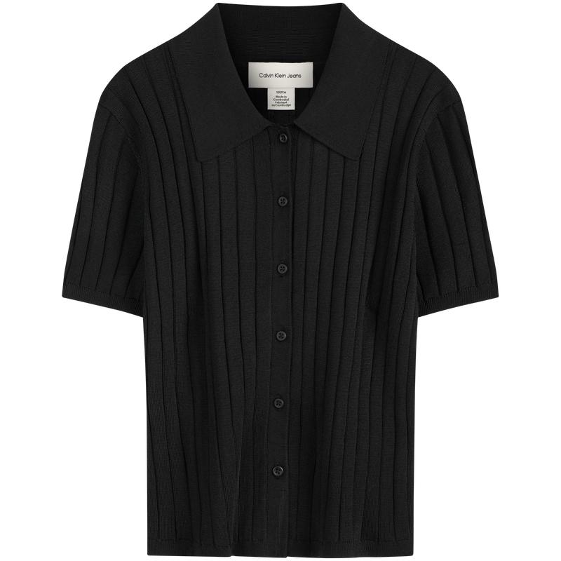 Calvin Klein Ss25 Casual Vertical Stripe Textured Polo Short Sleeve Knit Top Women tops Black 47AB304-UB1 XS
Calvin Klein Ss25 Casual Vertical Stripe Textured Polo Short Sleeve Knit Top Women tops Black 47AB304-UB1 XS