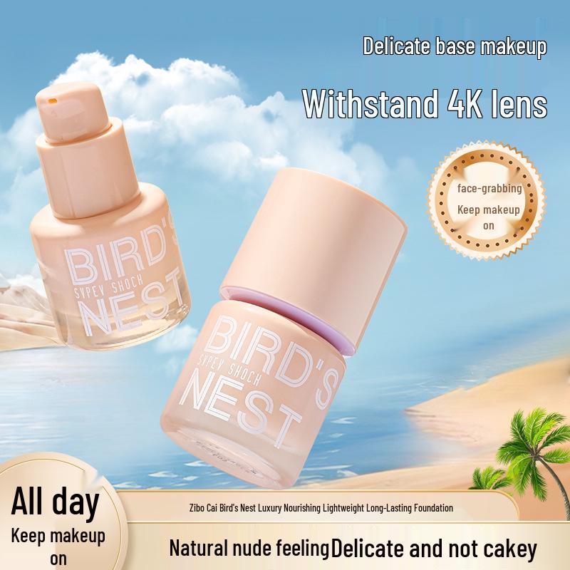 Zibo Cai Bird s Nest Nourishing Long-Lasting Foundation - Light, Breathable, Moisturizing, Non-caking, Hydrating, Crease-free, Transfer-resistant.
Zibo Cai Bird s Nest Nourishing Long-Lasting Foundation - Light, Breathable, Moisturizing, Non-caking, Hydrating, Crease-free, Transfer-resistant.