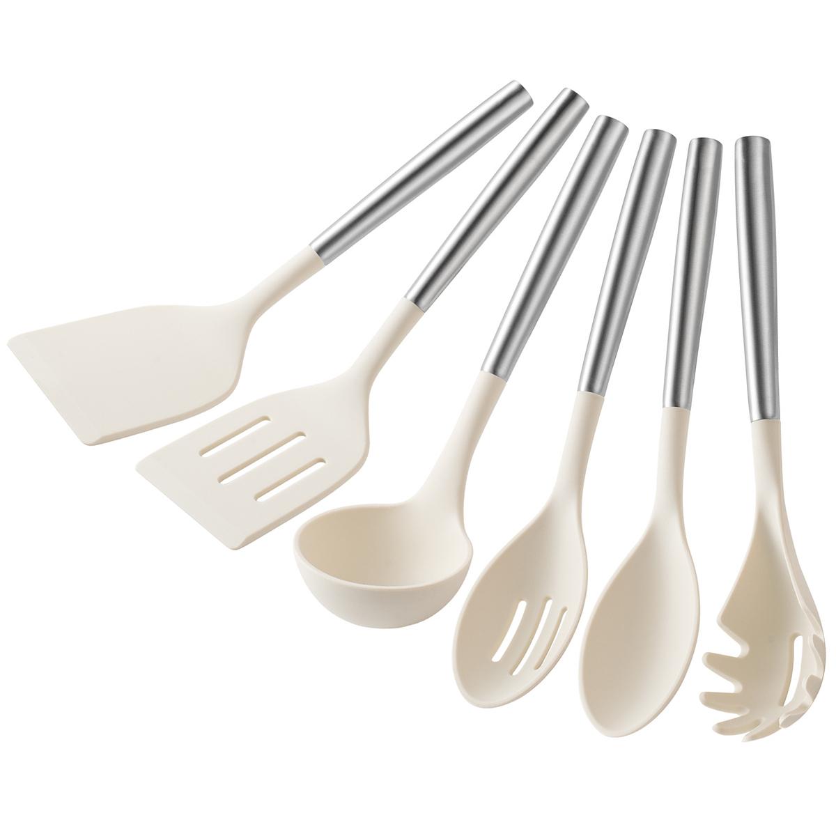 6pcs White Silicone Kitchenware Set Spatula Strainer Soup Spoon Spaghetti Clip Cooking Tool Sets Household Kitchen Utensils Set
6pcs White Silicone Kitchenware Set Spatula Strainer Soup Spoon Spaghetti Clip Cooking Tool Sets Household Kitchen Utensils Set