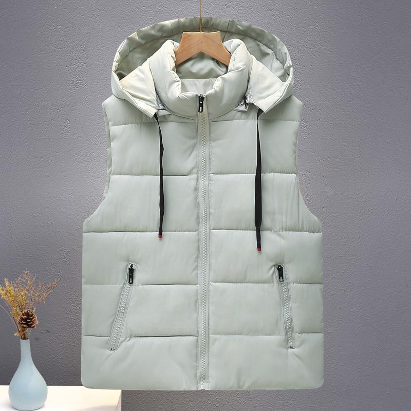 Men s Thickened Warm Cotton Vest with Detachable Hood - Plus Size Casual Gilet for Autumn/Winter L (85-100 Jin) слонова кістка/білий
Men s Thickened Warm Cotton Vest with Detachable Hood - Plus Size Casual Gilet for Autumn/Winter L (85-100 Jin) слонова кістка/білий