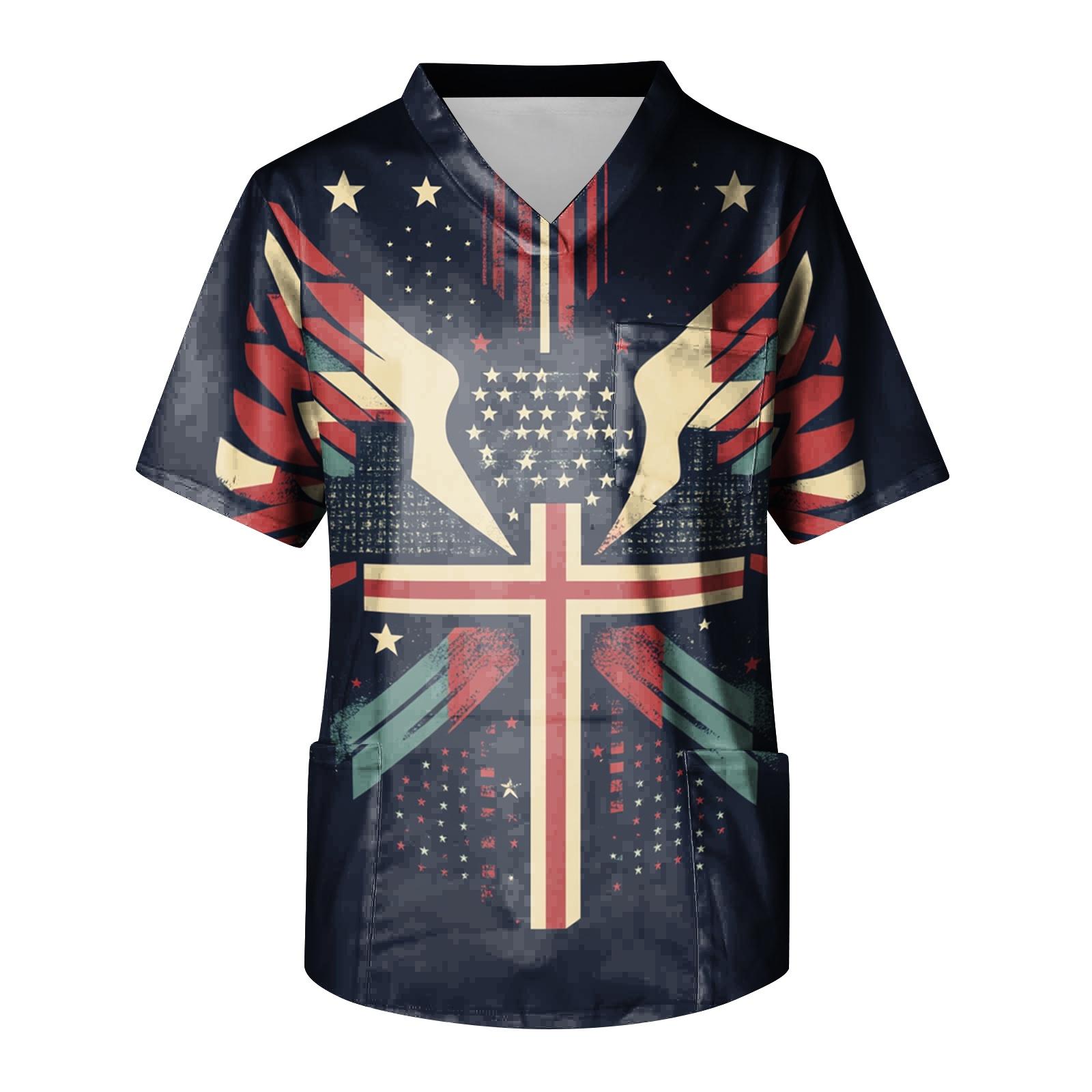 Men s Independence Day Print Medical Scrub Top V Neck Tie Pocket Comfortable Fit Daily Workwear for Healthcare Professionals XXXXXL Кіновар
Men s Independence Day Print Medical Scrub Top V Neck Tie Pocket Comfortable Fit Daily Workwear for Healthcare Professionals XXXXXL Кіновар