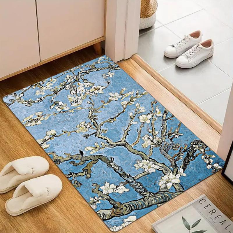 Chinese Style Oil Painting Apricot Blossom Printed Carpet Elegant Retro Style Patterned Door Mat Living Room Bedroom Carpet 40cm x 60cm
Chinese Style Oil Painting Apricot Blossom Printed Carpet Elegant Retro Style Patterned Door Mat Living Room Bedroom Carpet 40cm x 60cm