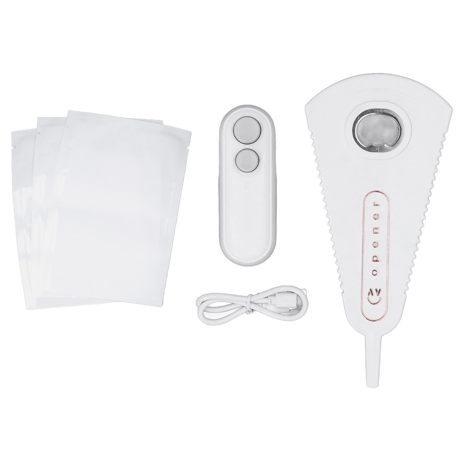 Portable Bag Sealer 2 in 1 Handheld Rechargeable Bag Resealer Machine and Bottle Opener Set with білий
Portable Bag Sealer 2 in 1 Handheld Rechargeable Bag Resealer Machine and Bottle Opener Set with білий