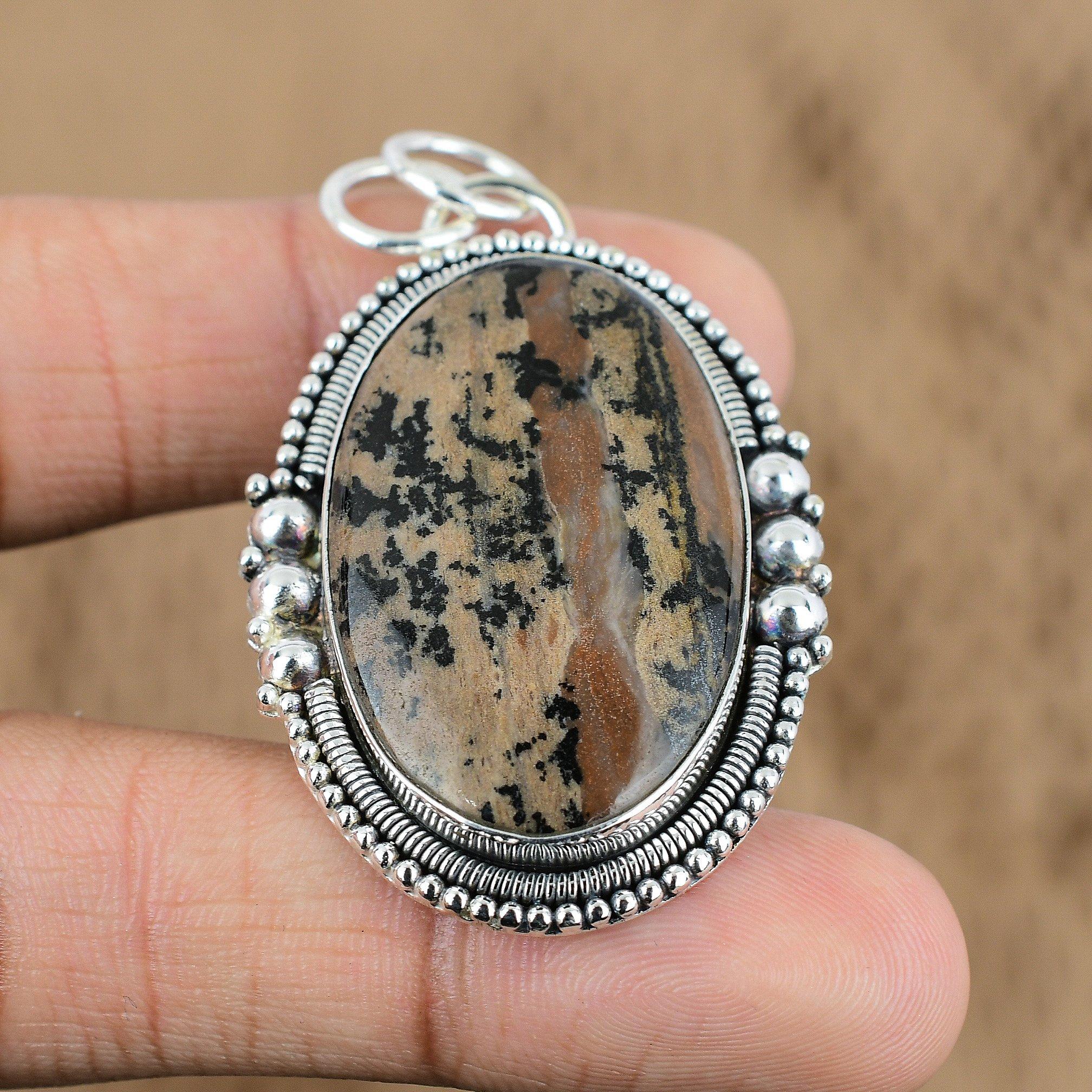 Easter Deal 925 Silver Oval Honey Dendrite Opal Gemstone Wedding Pendant Jewelry
Easter Deal 925 Silver Oval Honey Dendrite Opal Gemstone Wedding Pendant Jewelry