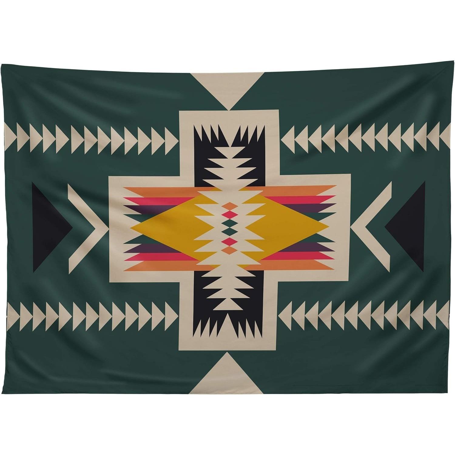 Яркий племенной геометрический гобелен на стену, эстетический настенный декор, бохо украшение для дома для спальни, гостиной 29x37in
Яркий племенной геометрический гобелен на стену, эстетический настенный декор, бохо украшение для дома для спальни, гостиной 29x37in