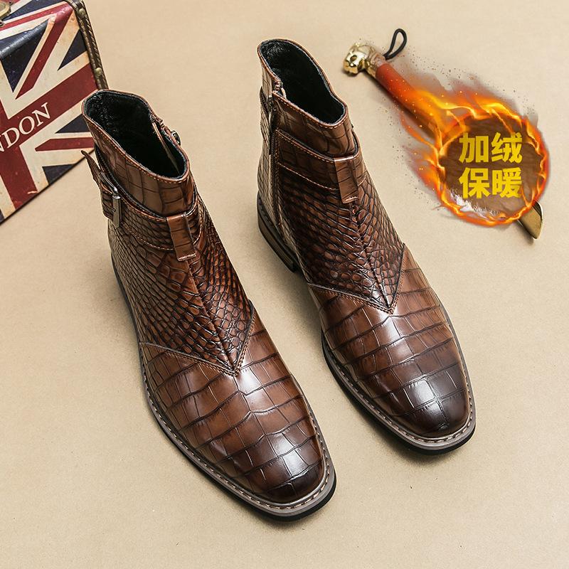 Ботинки мартин мужские весенне-осенние в британском стиле, высокие, повседневные, кожаные, с острым носком, на флисе, хлопковые, кожаные ботинки, короткие ботинки 46 коричневый
Ботинки мартин мужские весенне-осенние в британском стиле, высокие, повседневные, кожаные, с острым носком, на флисе, хлопковые, кожаные ботинки, короткие ботинки 46 коричневый