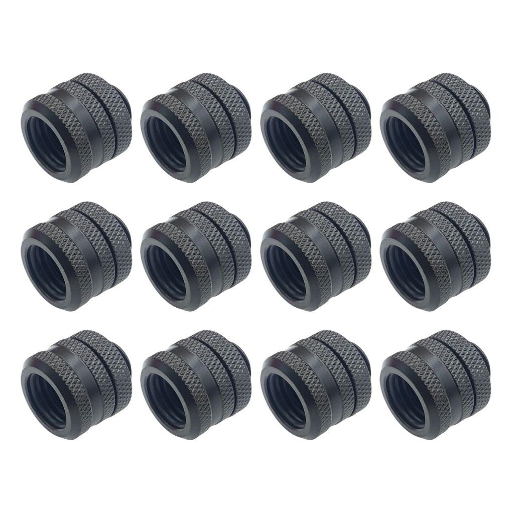 12Pcs Computer Water Cooling Adapter Solid Color G1/4 Anti-rust Nonslip Fast Release 5mm Thread Connector black
12Pcs Computer Water Cooling Adapter Solid Color G1/4 Anti-rust Nonslip Fast Release 5mm Thread Connector black