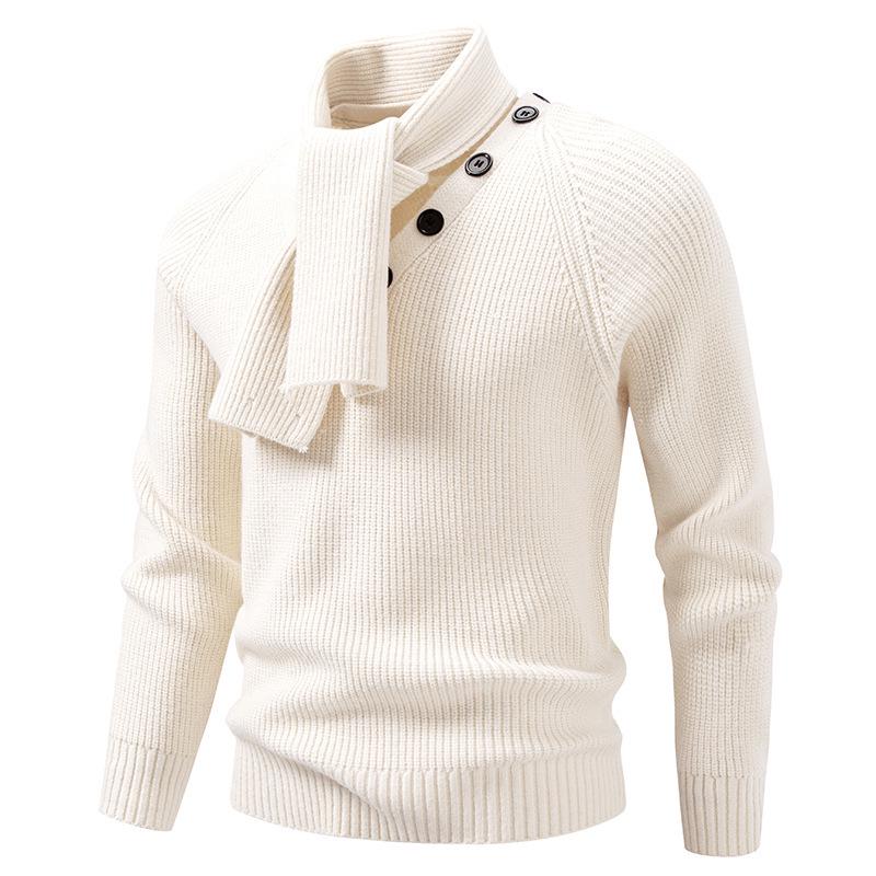 2025 Men s Winter Solid Color Knit Pullover with Detachable Scarf - Long Sleeve Youth Sweater 4XL білий
2025 Men s Winter Solid Color Knit Pullover with Detachable Scarf - Long Sleeve Youth Sweater 4XL білий