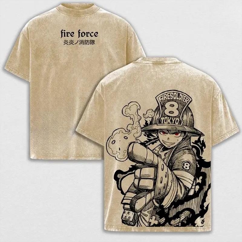 Fire Force Shinra Kusakabe Graphic Tshirt Men Women Clothing Short Sleeve Cotton T-shirts Washed Tee Harajuku Oversized T Shirt XXL коричневий
Fire Force Shinra Kusakabe Graphic Tshirt Men Women Clothing Short Sleeve Cotton T-shirts Washed Tee Harajuku Oversized T Shirt XXL коричневий