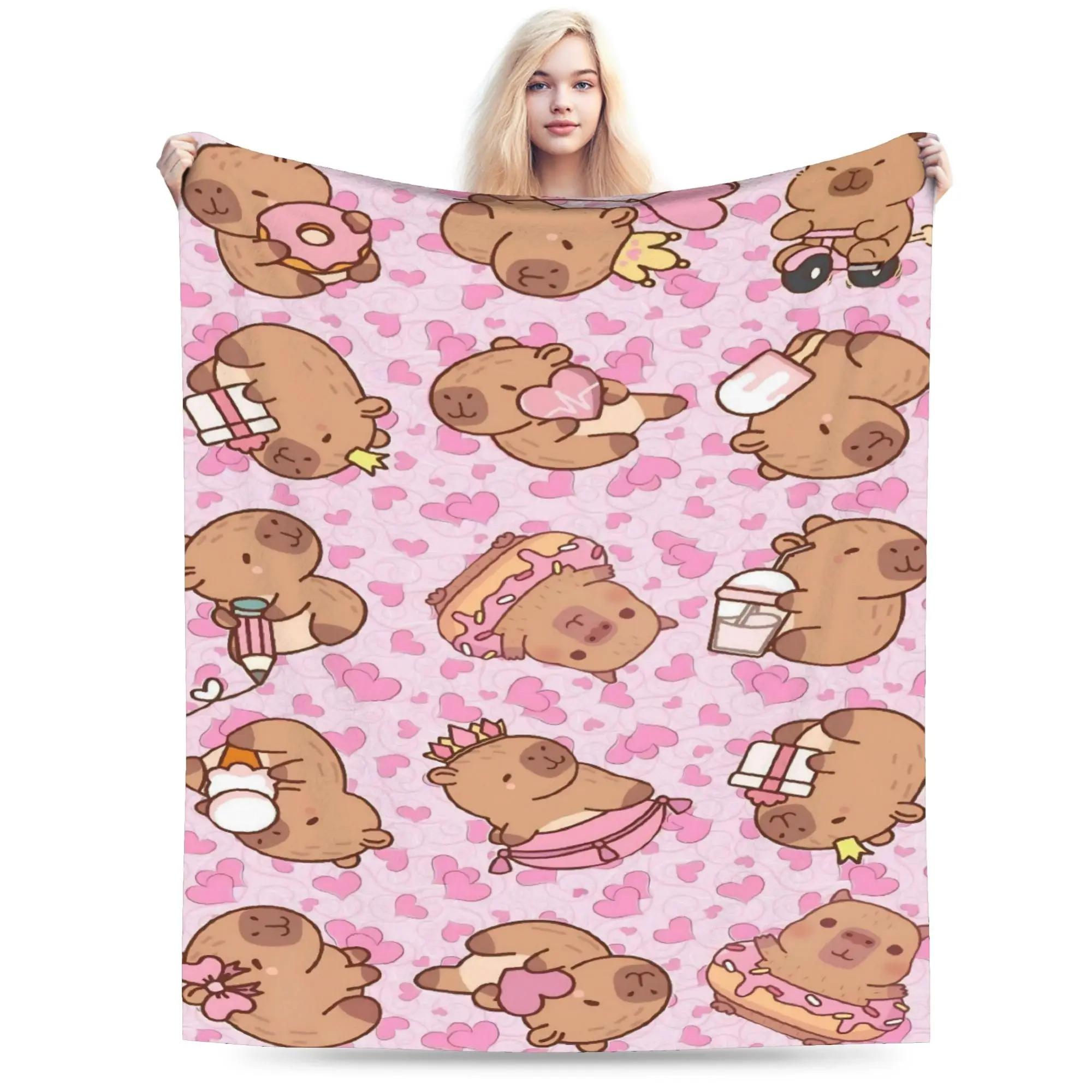 Capybara Cartoon Blanket Quality Warm Bedding Throws Autumn Girls Boys Home Decor Funny Bedspread 70x100cm білий
Capybara Cartoon Blanket Quality Warm Bedding Throws Autumn Girls Boys Home Decor Funny Bedspread 70x100cm білий