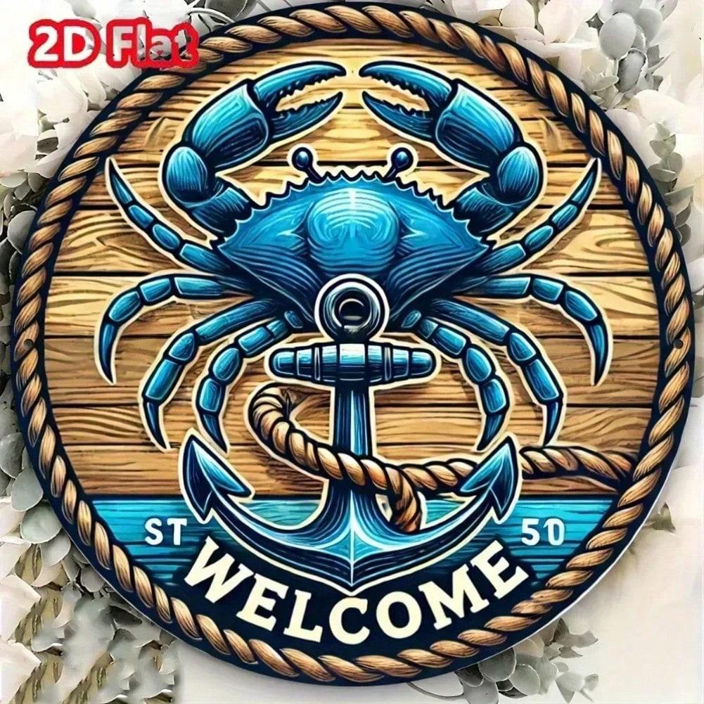 2D Flat Aluminum Welcome Sign Nautical Crab Anchor Metal Wall Art Rustproof Waterproof Home Decor 20x20 різнокольоровий
2D Flat Aluminum Welcome Sign Nautical Crab Anchor Metal Wall Art Rustproof Waterproof Home Decor 20x20 різнокольоровий