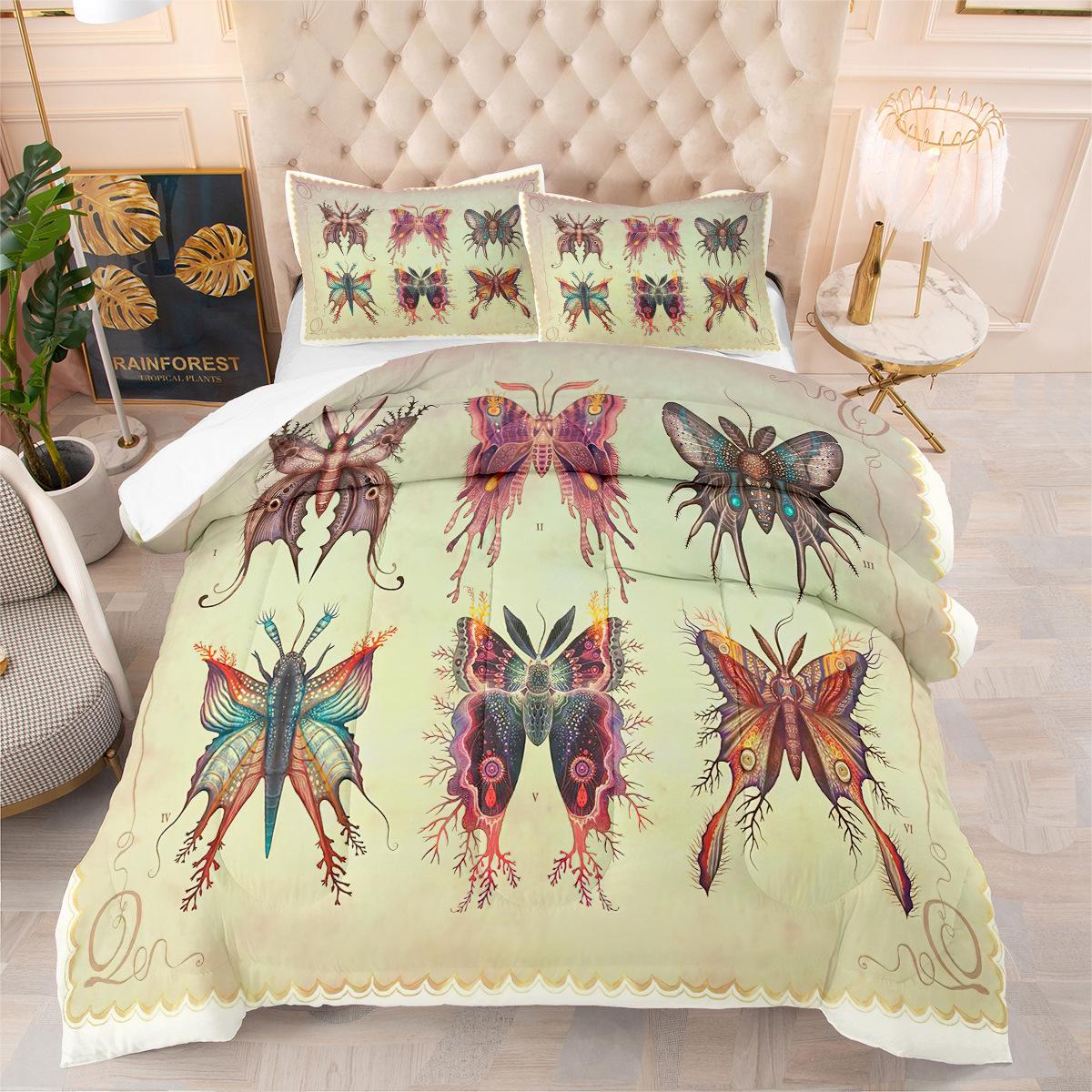 Digital Printing Feather Silk Quilt Core Butterfly Summer Quilt Double Quilt Cover Three Piece Quilt Cover 140*200cm
Digital Printing Feather Silk Quilt Core Butterfly Summer Quilt Double Quilt Cover Three Piece Quilt Cover 140*200cm