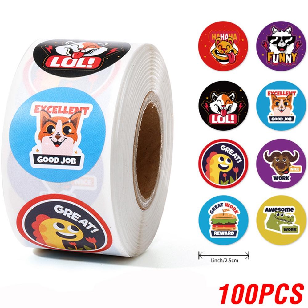 100-500 Pcs 1inch/2.5cm Animal Good Job Cool Stickers Roll for Envelope Praise Reward Student Work Label Stationery Seal Lable
100-500 Pcs 1inch/2.5cm Animal Good Job Cool Stickers Roll for Envelope Praise Reward Student Work Label Stationery Seal Lable