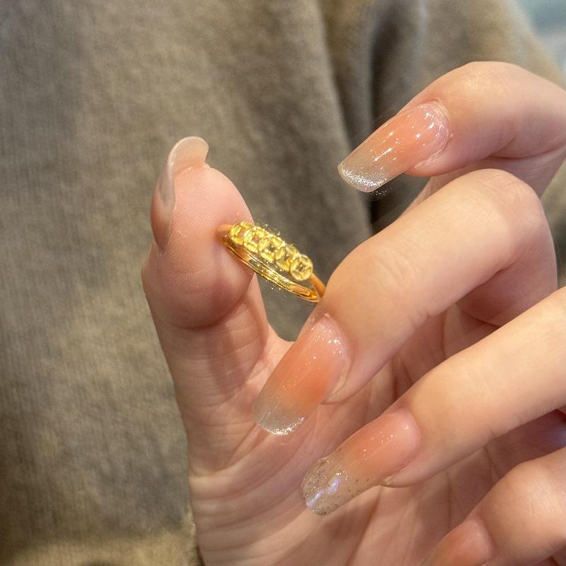 Elegant Chinese Style Golden Five Emperor Coins Copper Ring: Exquisite, High-End, Unique Design
Elegant Chinese Style Golden Five Emperor Coins Copper Ring: Exquisite, High-End, Unique Design