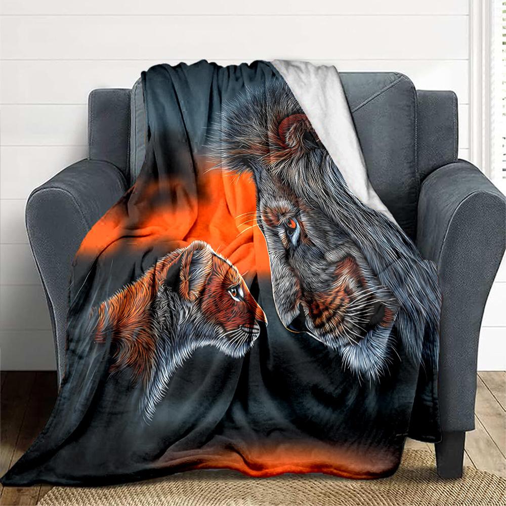 1pc Lion, Sunset Blanket Lightweight Blanket Throw Blanket For Sofa, Bed, Travel, Camping, Livingroom, Office, Couch, Chair yy251010049 100x150cm
1pc Lion, Sunset Blanket Lightweight Blanket Throw Blanket For Sofa, Bed, Travel, Camping, Livingroom, Office, Couch, Chair yy251010049 100x150cm