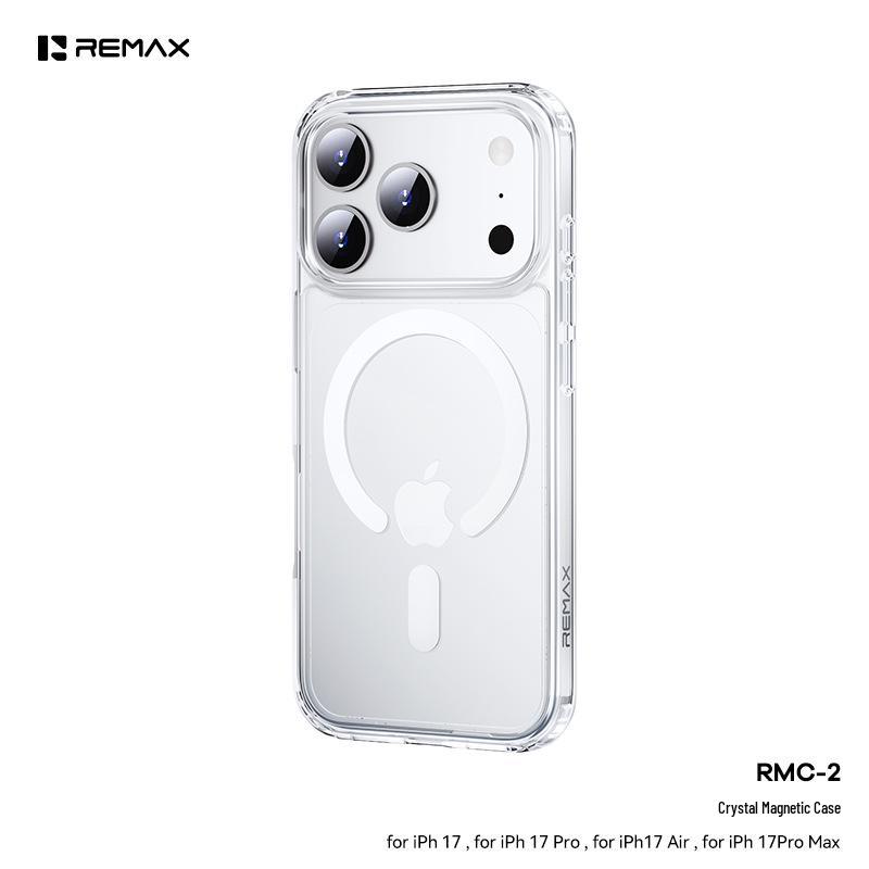 Прозрачный магнитный чехол из ТПУ с мягкой оболочкой для серии iPhone 17 от Remax iPhone17 Pro Max
Прозрачный магнитный чехол из ТПУ с мягкой оболочкой для серии iPhone 17 от Remax iPhone17 Pro Max
