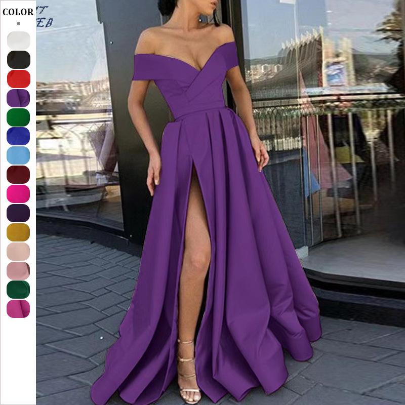 Women s 2025 Summer Multi-color Deep V-neck Satin Evening Dress - European & American Style Large синій
Women s 2025 Summer Multi-color Deep V-neck Satin Evening Dress - European & American Style Large синій