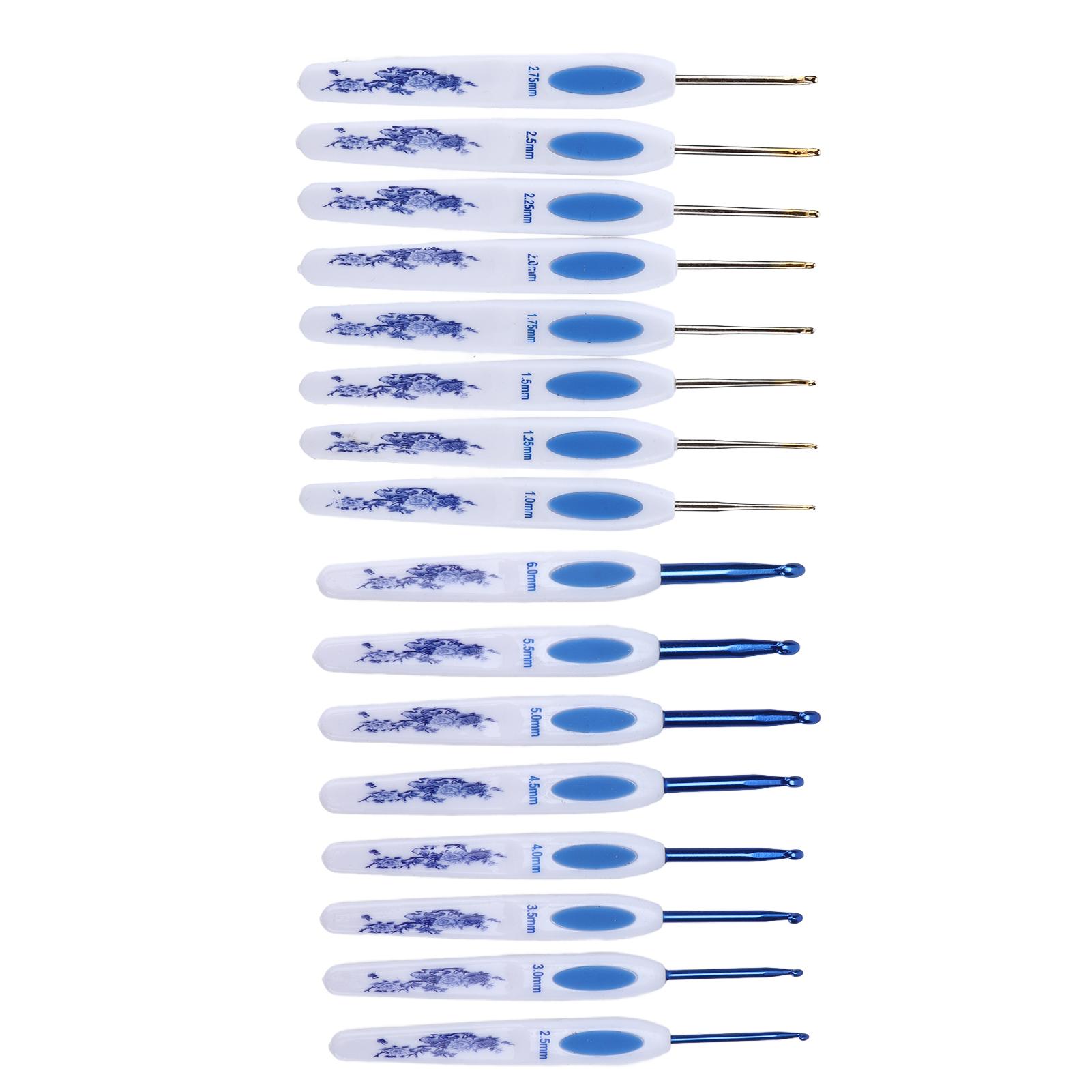Crochet Hooks Set Ergonomic Design Handle Sturdy Crochet Comfortably Use Knitting Tools for Enthusiasts Beginners
Crochet Hooks Set Ergonomic Design Handle Sturdy Crochet Comfortably Use Knitting Tools for Enthusiasts Beginners