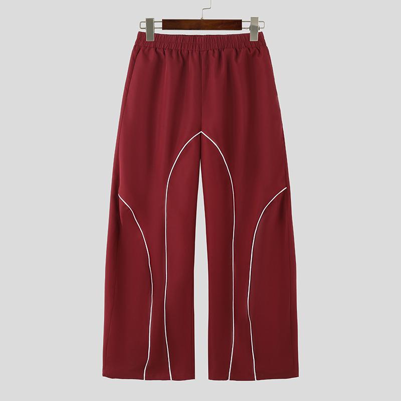 INCERUN Мужские повседневные брюки с широкими штанинами и эластичным поясом 3XL вино красного
INCERUN Мужские повседневные брюки с широкими штанинами и эластичным поясом 3XL вино красного