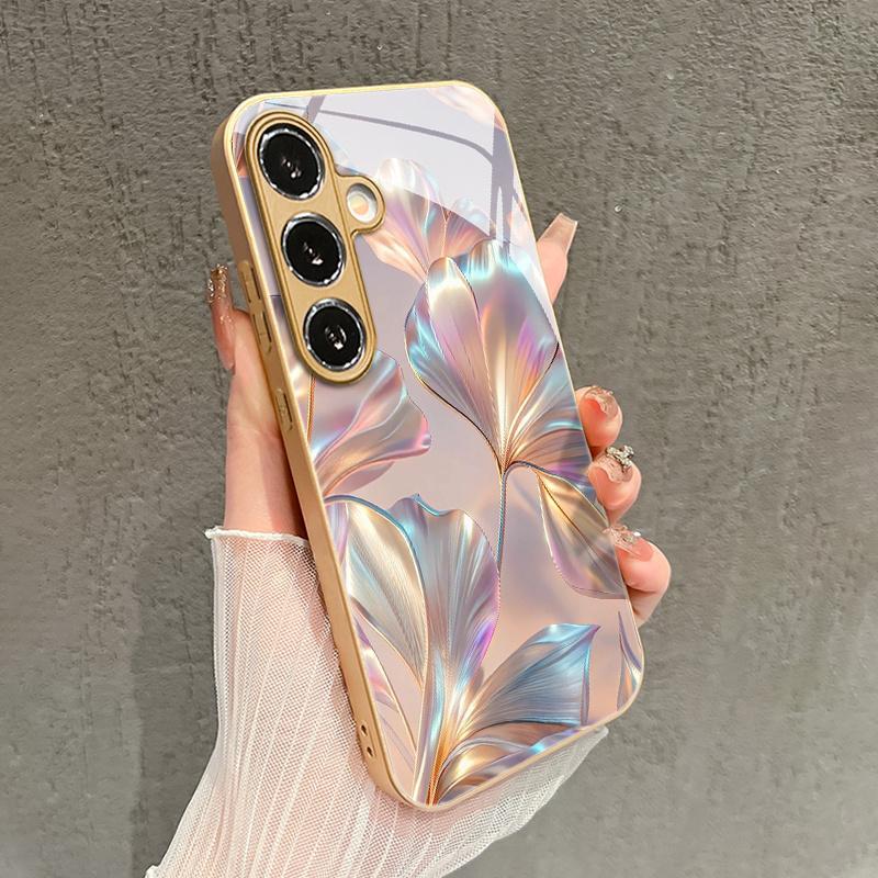Colorful metal petal patterned glass phone case suitable for Samsung Galaxy S26 S25 S24 S22 S21 S20 FE/Ultra/Plus5G anti drop Galaxy S22 plus 5G
Colorful metal petal patterned glass phone case suitable for Samsung Galaxy S26 S25 S24 S22 S21 S20 FE/Ultra/Plus5G anti drop Galaxy S22 plus 5G