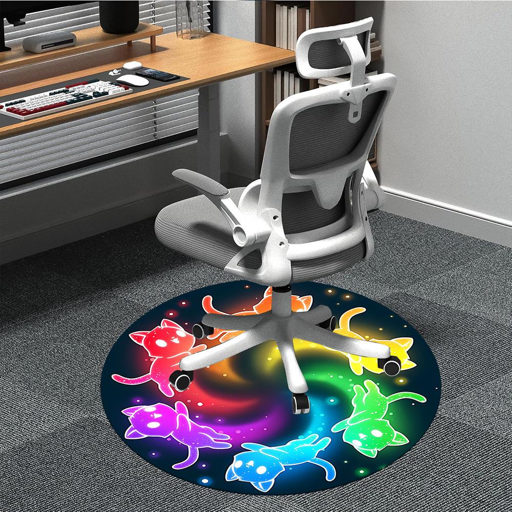 1pc Rainbow Cats Chair Carpet for Office, Soft Comfortable Mat For Office, Living Room, Bedroom, Machine Washable Carpet yy251112047 80cm by 80cm
1pc Rainbow Cats Chair Carpet for Office, Soft Comfortable Mat For Office, Living Room, Bedroom, Machine Washable Carpet yy251112047 80cm by 80cm