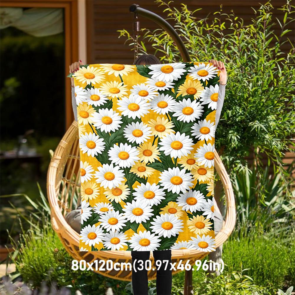 1PC Daisies FlowersOutdoor Flannel Blanket - Soft Plush Decor for Picnics, camping, Bedroom, Playroom, Office, or Lunch Break 1358A 80x120cm(31x47inch)
1PC Daisies FlowersOutdoor Flannel Blanket - Soft Plush Decor for Picnics, camping, Bedroom, Playroom, Office, or Lunch Break 1358A 80x120cm(31x47inch)