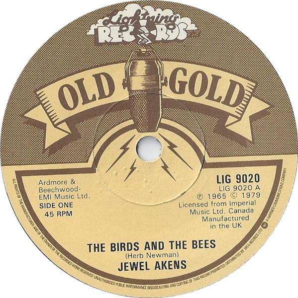 7inch Record JEWEL AKENS / THE FENDERMEN - The Birds And The Bees / Mule Skinn LIG9020 Lightning Recor 1979 UK Rock Used
7inch Record JEWEL AKENS / THE FENDERMEN - The Birds And The Bees / Mule Skinn LIG9020 Lightning Recor 1979 UK Rock Used