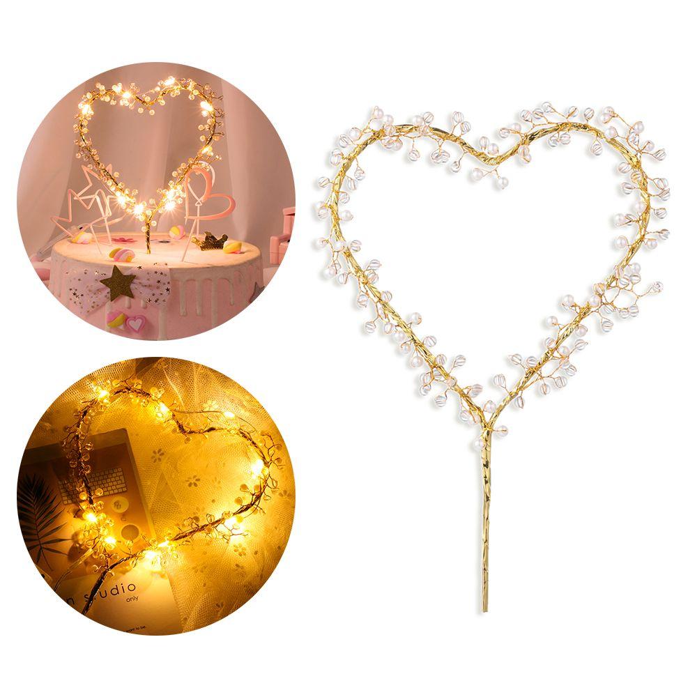 Event Supplies Heart Shape Pearl Cake Toppers Cake Decorating Tool Happy Birthday Party Decoration Style2(LED)
Event Supplies Heart Shape Pearl Cake Toppers Cake Decorating Tool Happy Birthday Party Decoration Style2(LED)