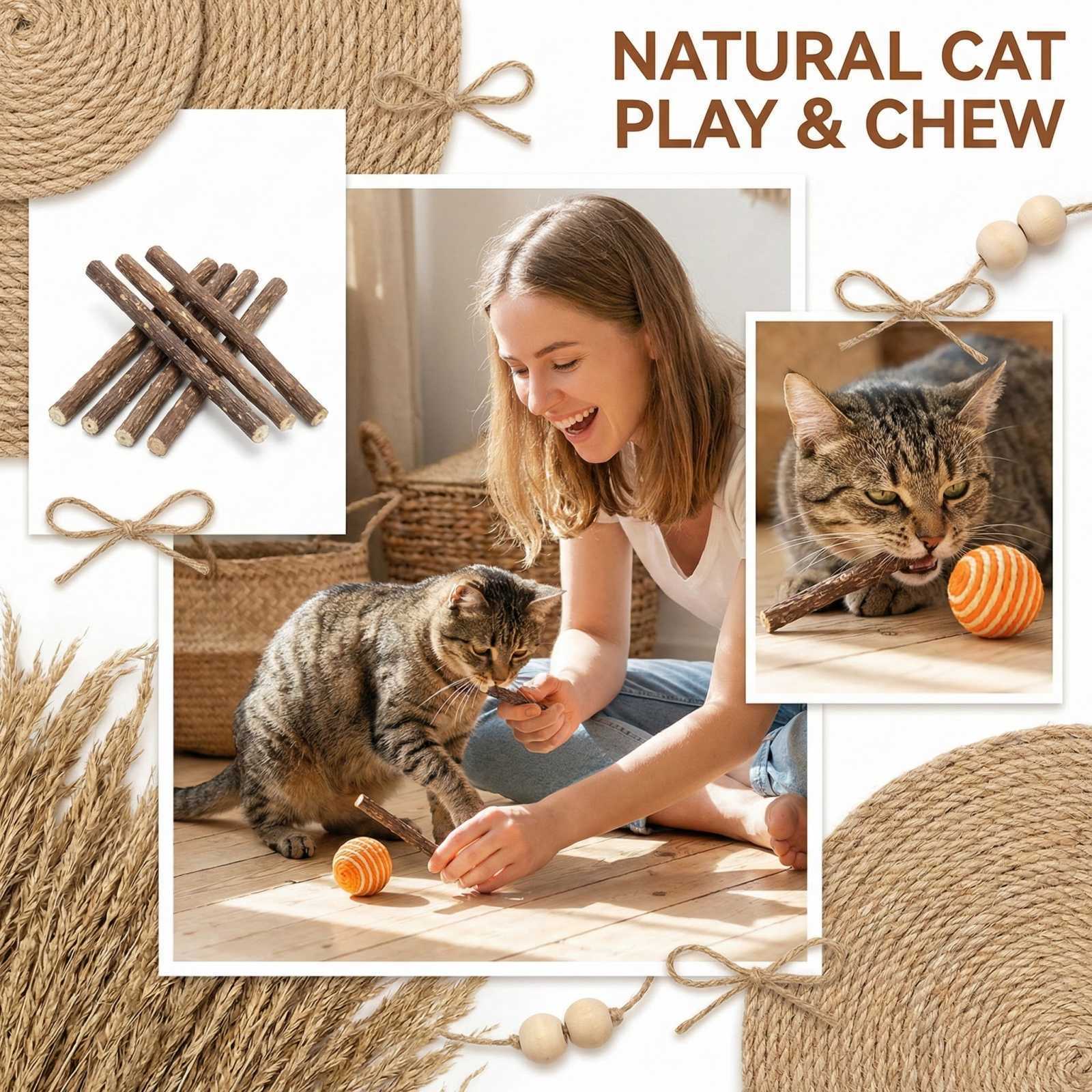 Natural Silvervine Sticks, Silvervine Sticks For , Natural Silvervines Stick Chew Toy, Promote Health,Entertain One Size
Natural Silvervine Sticks, Silvervine Sticks For , Natural Silvervines Stick Chew Toy, Promote Health,Entertain One Size
