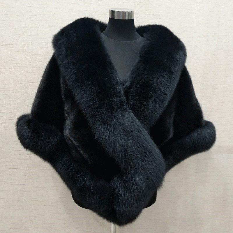 Атласная накидка из искусственного меха для женщин, воротник из лисьего меха, пальто, накидка, пончо, платье, шаль, сохраняющая тепло, шарф
Атласная накидка из искусственного меха для женщин, воротник из лисьего меха, пальто, накидка, пончо, платье, шаль, сохраняющая тепло, шарф