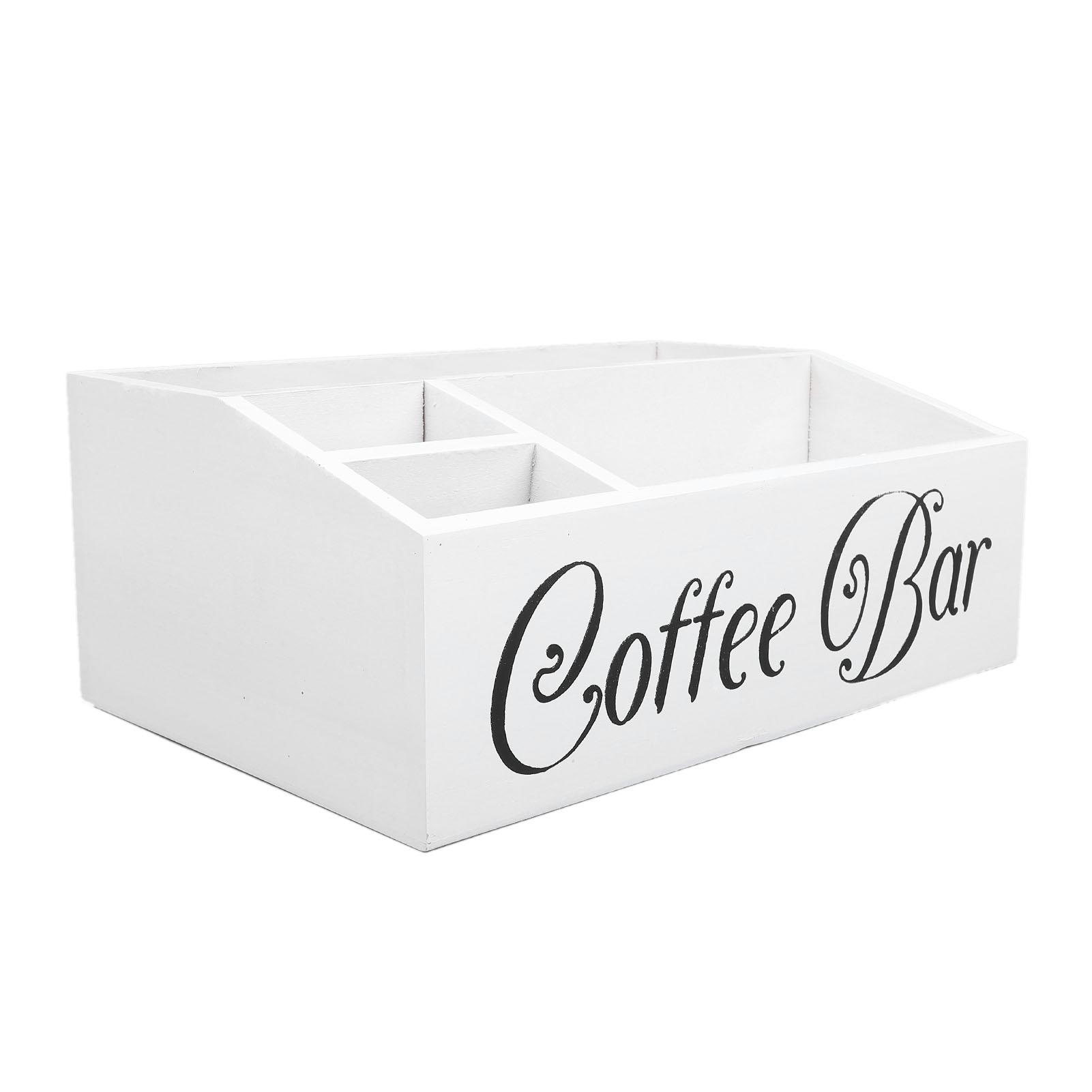 Coffee Station Organizer Wooden Coffee Bar Bin Box with 4 Compartments Coffee Bar Accessories Organizer for Countertop
Coffee Station Organizer Wooden Coffee Bar Bin Box with 4 Compartments Coffee Bar Accessories Organizer for Countertop