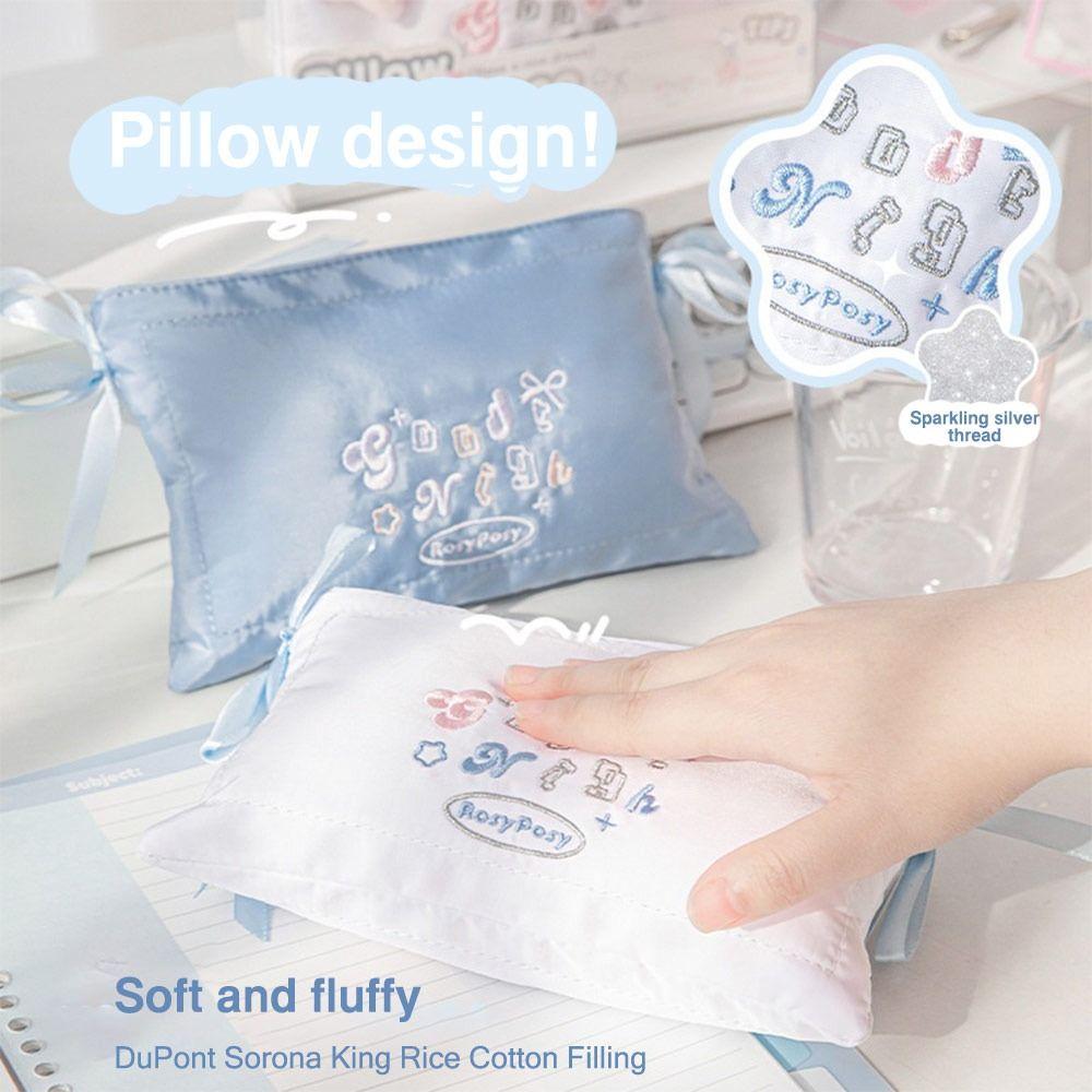 Pillow Shaped Pen Bag Goodnight Embroidery Pencil Case Stationery Organizer Student Gift Blue Dream
Pillow Shaped Pen Bag Goodnight Embroidery Pencil Case Stationery Organizer Student Gift Blue Dream