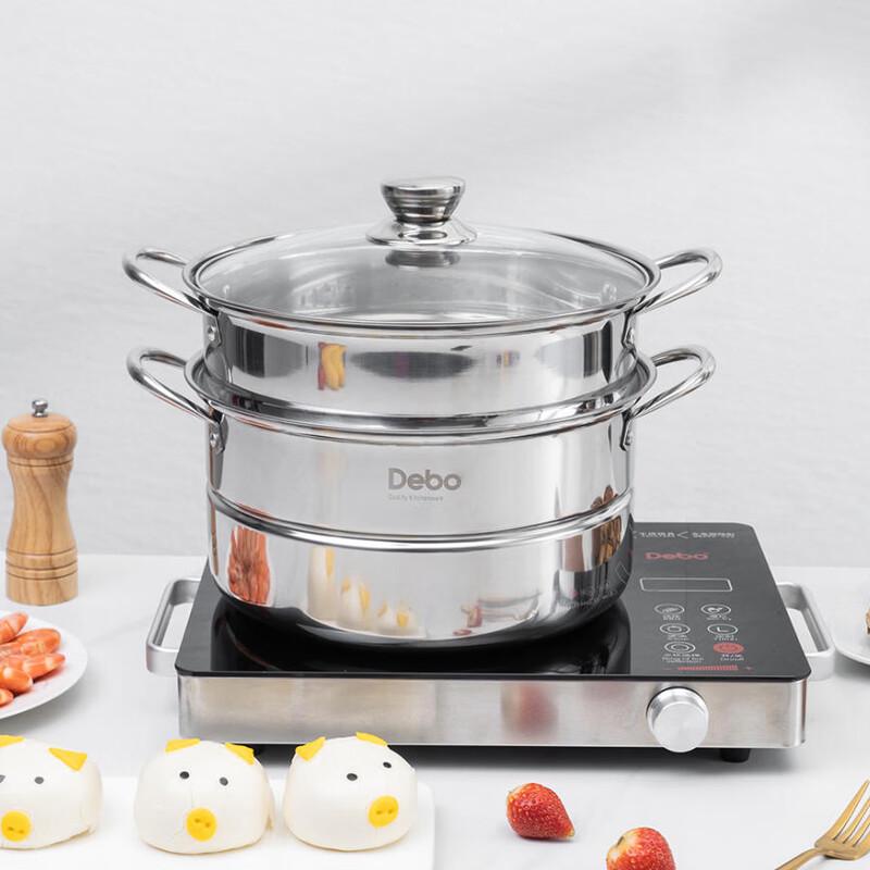 DePoe Heber 28cm Double Layer Stainless Steel Steamer Pot
DePoe Heber 28cm Double Layer Stainless Steel Steamer Pot