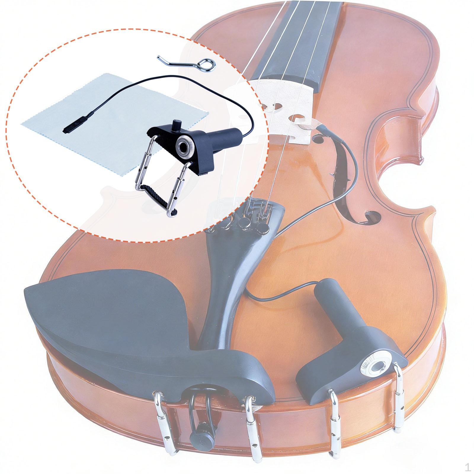Violin Pickup with Cleaning Cloth Good Sound Musical Instrument Accessories Stringed
Violin Pickup with Cleaning Cloth Good Sound Musical Instrument Accessories Stringed