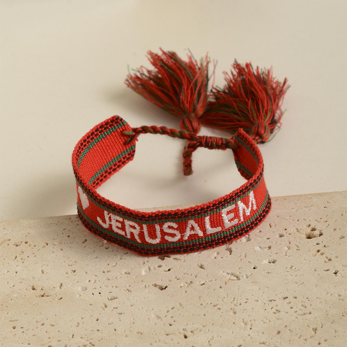 In Stock Fashion Handcrafted European & American Embroidered Letter Bracelet червоний
In Stock Fashion Handcrafted European & American Embroidered Letter Bracelet червоний