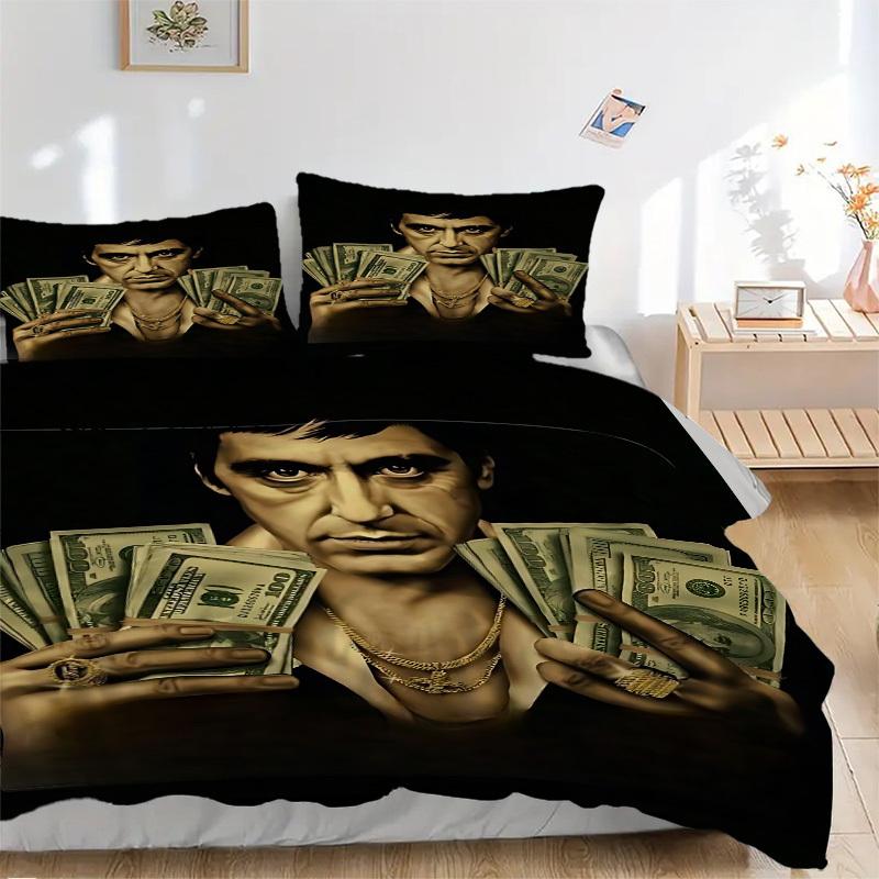 3pcs Scarface Comforter Set - Four Seasons Home High,Machine Washable Bedspread with Pillowcases (No Filling) yy250909013 135x200cm
3pcs Scarface Comforter Set - Four Seasons Home High,Machine Washable Bedspread with Pillowcases (No Filling) yy250909013 135x200cm